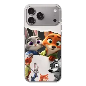 Силіконовий чохол з принтом Зоотрополіс для Apple iPhone 18 Pro Max (Персонажі Зоо)