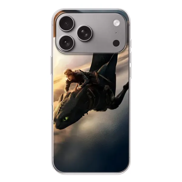 Чехол с рисунком «Полет Беззубика» для Apple iPhone 18 Pro Max Чехол с рисунком «Полет Беззубика» для Apple iPhone 18 Pro Max