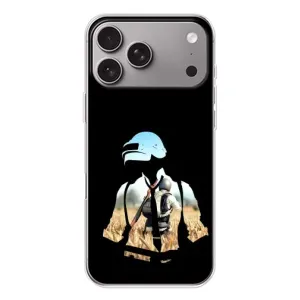 Силиконовый чехол с картинкой "Герой Pubg" на Apple iPhone 18 Pro Max (Пубг мен)