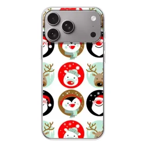 Силиконовый бампер на рождество для Apple iPhone 18 Pro Max (Рождественский принт)