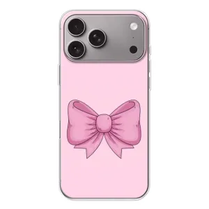 Чохол банти для Apple iPhone 18 Pro Max (Рожевий бантик)
