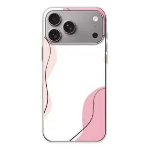 Чохол квітковий дизайн для Apple iPhone 18 Pro Max (Рожевий фон)