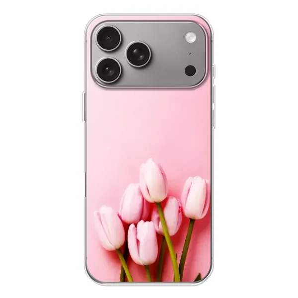 Чехол с рисунком «Розовые тюльпаны» для Apple iPhone 18 Pro Max Чехол с рисунком «Розовые тюльпаны» для Apple iPhone 18 Pro Max