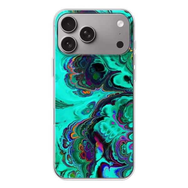 Чехол с рисунком «Салатный мрамор» для Apple iPhone 18 Pro Max Чехол с рисунком «Салатный мрамор» для Apple iPhone 18 Pro Max