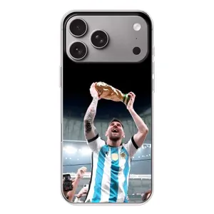 Чохли Лео Мессі Аргентина для Apple iPhone 18 Pro Max (Щасливий Мессі)