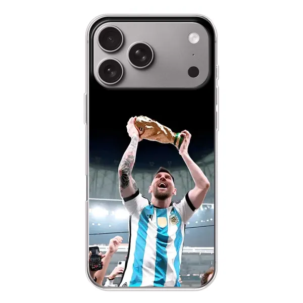 Чехол с рисунком «Счастливый Месси» для Apple iPhone 18 Pro Max Чехол с рисунком «Счастливый Месси» для Apple iPhone 18 Pro Max