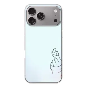 Чехлы (Знак сердечка) на Apple iPhone 18 Pro Max (Сердце на голубом)
