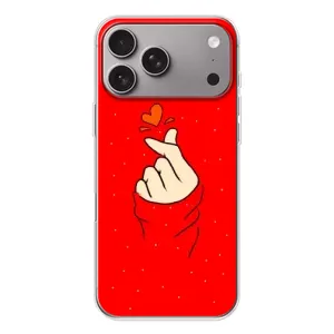 Чехлы (Знак сердечка) на Apple iPhone 18 Pro Max (Сердце на красном)