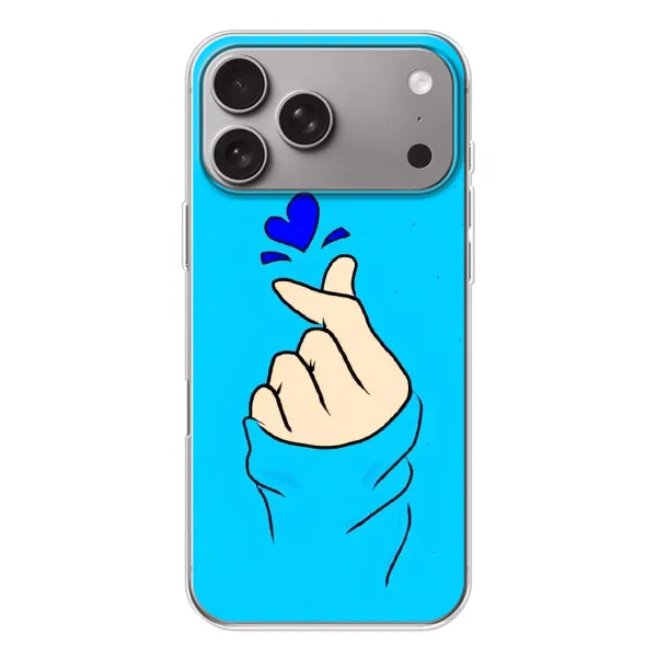 Чехол с рисунком «Сердце на синем» для Apple iPhone 18 Pro Max Чехол с рисунком «Сердце на синем» для Apple iPhone 18 Pro Max