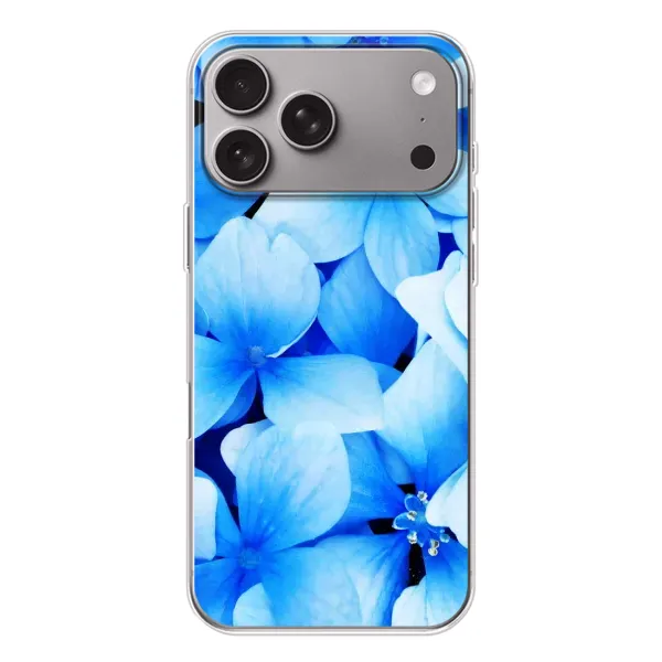 Чехол с рисунком «Синие цветы» для Apple iPhone 18 Pro Max Чехол с рисунком «Синие цветы» для Apple iPhone 18 Pro Max