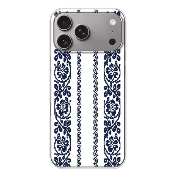 Чохол з малюнком «Синя вишиванка» для Apple iPhone 18 Pro Max Чохол з малюнком «Синя вишиванка» для Apple iPhone 18 Pro Max