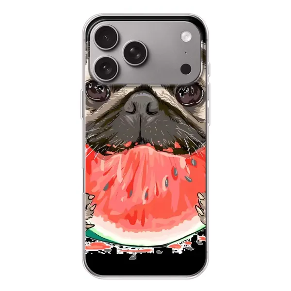 Чехол с рисунком «Смешной Мопс» для Apple iPhone 18 Pro Max Чехол с рисунком «Смешной Мопс» для Apple iPhone 18 Pro Max