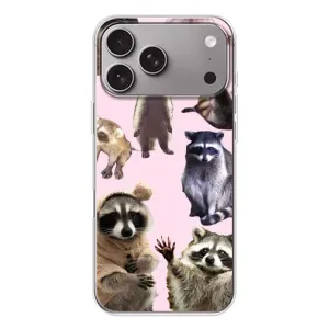 Силиконовый Чехол с Енотами на Apple iPhone 18 Pro Max (Смешные Еноты)