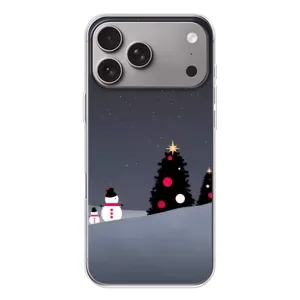 Чехлы на Новый Год Apple iPhone 18 Pro Max (Снеговички)