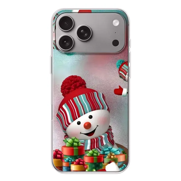 Чехол с рисунком «Снеговик в шапке» для Apple iPhone 18 Pro Max Чехол с рисунком «Снеговик в шапке» для Apple iPhone 18 Pro Max