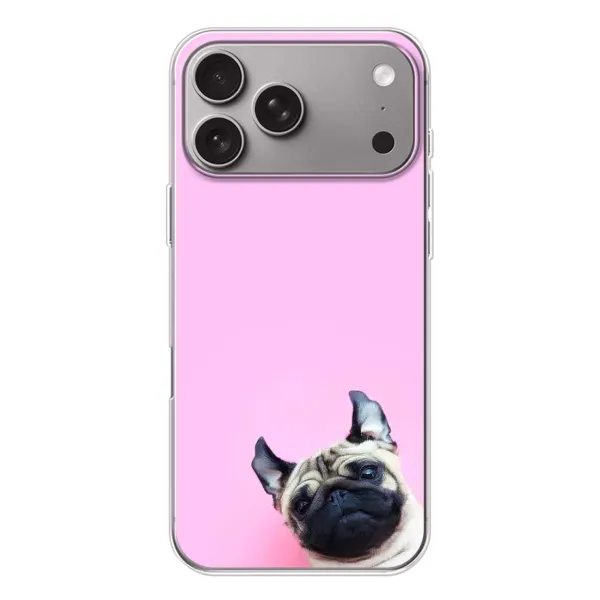 Чехол с рисунком «Собака на розовом» для Apple iPhone 18 Pro Max Чехол с рисунком «Собака на розовом» для Apple iPhone 18 Pro Max