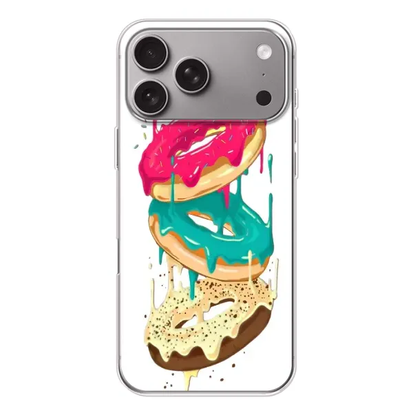 Чехол с рисунком «Сочные пончики» для Apple iPhone 18 Pro Max Чехол с рисунком «Сочные пончики» для Apple iPhone 18 Pro Max