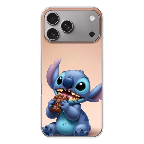 Чехол с рисунком «Стич с шоколадом» для Apple iPhone 18 Pro Max Чехол с рисунком «Стич с шоколадом» для Apple iPhone 18 Pro Max