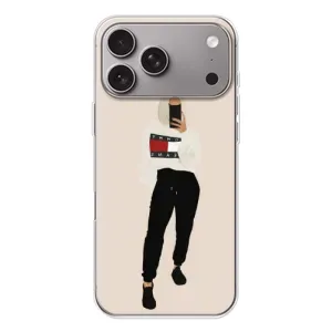 Силиконовый Чехол на Apple iPhone 18 Pro Max с картинкой Стильных Девушек (Стильная)