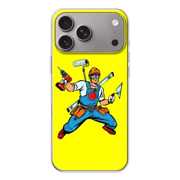 Чехол с рисунком «Строитель» для Apple iPhone 18 Pro Max Чехол с рисунком «Строитель» для Apple iPhone 18 Pro Max