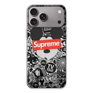 Чохол з Брендами одягу на Епл Айфон 18 Про Макс (Supreme Маус)