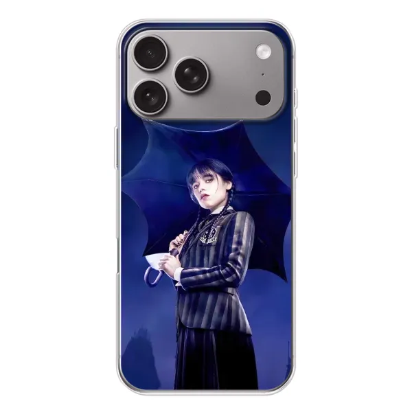 Чехол с рисунком «Уэнсдей с зонтом» для Apple iPhone 18 Pro Max Чехол с рисунком «Уэнсдей с зонтом» для Apple iPhone 18 Pro Max
