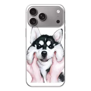 Бампер для Apple iPhone 18 Pro Max з картинкою "Песики" (Собака Хаскі)
