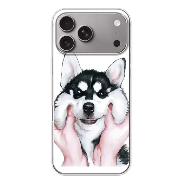 Чехол с рисунком «Собака Хаски» для Apple iPhone 18 Pro Max Чехол с рисунком «Собака Хаски» для Apple iPhone 18 Pro Max