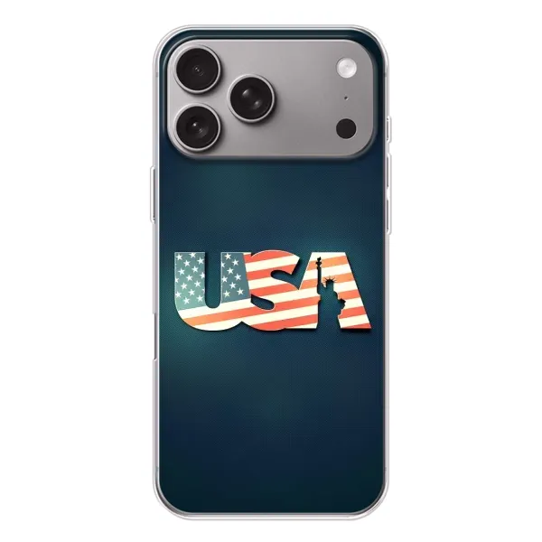 Чехол с рисунком «USA» для Apple iPhone 18 Pro Max Чехол с рисунком «USA» для Apple iPhone 18 Pro Max