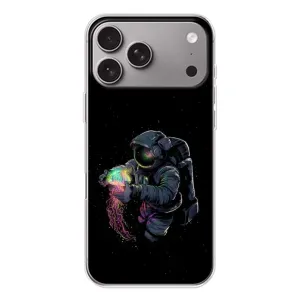 Силіконовый Чохол з принтом "Космонавти" на Apple iPhone 18 Pro Max (В руках земля)