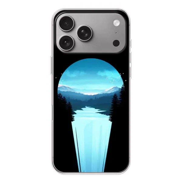 Чехол с рисунком «Синий Водопад» для Apple iPhone 18 Pro Max Чехол с рисунком «Синий Водопад» для Apple iPhone 18 Pro Max
