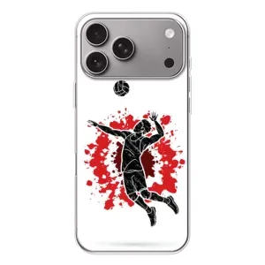 Чохли з прінтом Спортивна тематика для Apple iPhone 18 Pro Max (Волейболіст)