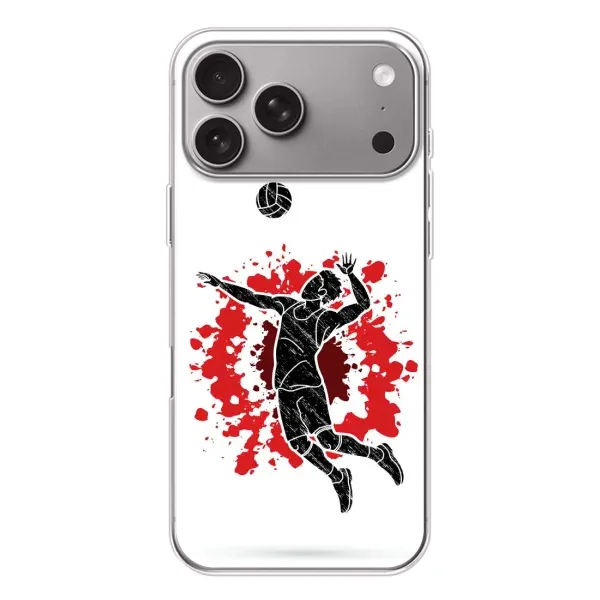 Чехол с рисунком «Волейболист» для Apple iPhone 18 Pro Max Чехол с рисунком «Волейболист» для Apple iPhone 18 Pro Max