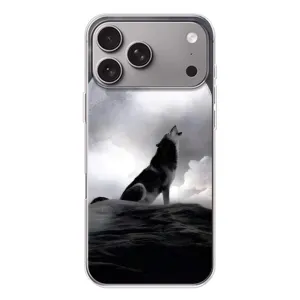 Чохол з Вовком на Apple iPhone 18 Pro Max (Вовк і місяць)