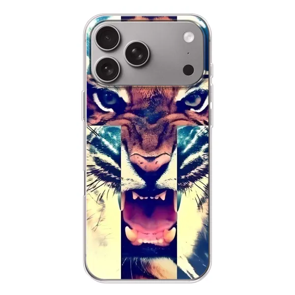 Чехол с рисунком «Яркий Тигр» для Apple iPhone 18 Pro Max Чехол с рисунком «Яркий Тигр» для Apple iPhone 18 Pro Max