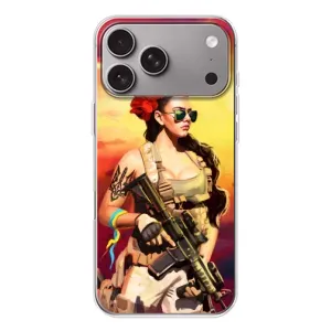 ЗСУ Чехлы (TPU) для Apple iPhone 18 Pro Max (Женщина солдат)