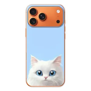 Чехол на тематику: Коты для Apple iPhone 18 Pro (Белый кот)