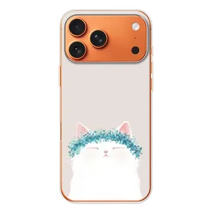 Чехол на тематику: Коты для Apple iPhone 18 Pro (Белый котик)