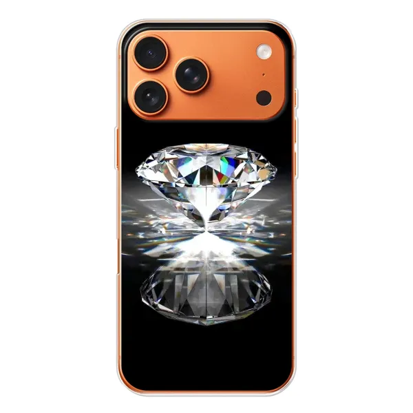 Чехол с рисунком «Бриллиант» для Apple iPhone 18 Pro Чехол с рисунком «Бриллиант» для Apple iPhone 18 Pro