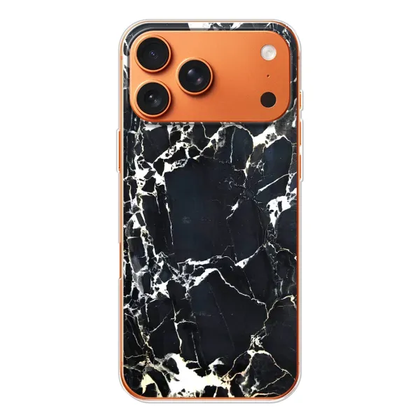 Чехол с рисунком «Чёрный мрамор» для Apple iPhone 18 Pro Чехол с рисунком «Чёрный мрамор» для Apple iPhone 18 Pro