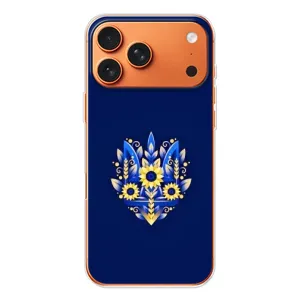 Чехол Укр Символика для Apple iPhone 18 Pro (Цветущий Герб)