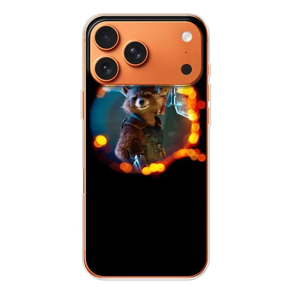 Чехол с рисунком «Енот Ракета» для Apple iPhone 18 Pro