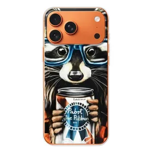 Силиконовый Чехол с Енотами на Apple iPhone 18 Pro (Енот в очках)