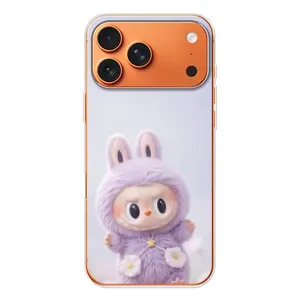 Чохол з принтом Лабубу для Apple iPhone 18 Pro (Фіолетовий Лабубу)