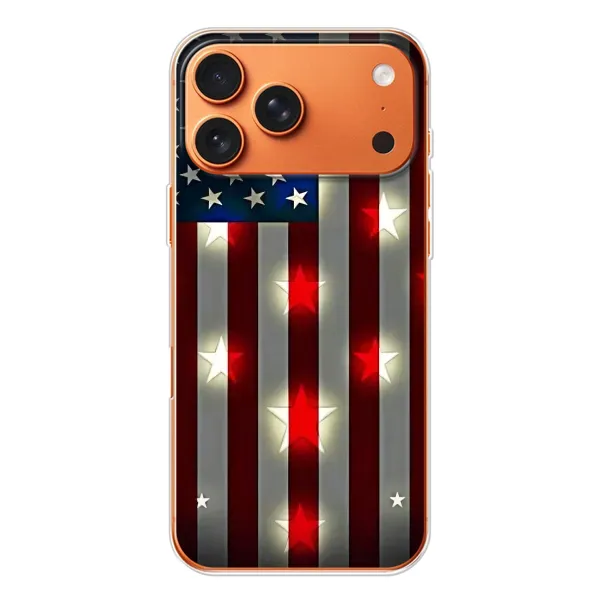 Чехол с рисунком «Флаг США 2» для Apple iPhone 18 Pro Чехол с рисунком «Флаг США 2» для Apple iPhone 18 Pro