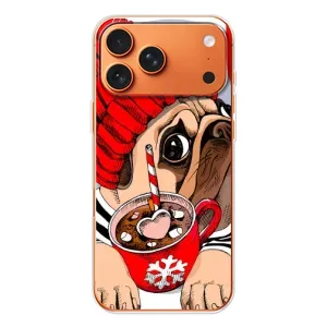 Бампер для Apple iPhone 18 Pro с картинкой "Песики" (Грустная собака)
