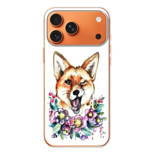 Чехол с рисунком «Хитрая лиса» для Apple iPhone 18 Pro