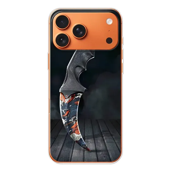 Чохол з малюнком «Кинжал КС ГО» для Apple iPhone 18 Pro Чохол з малюнком «Кинжал КС ГО» для Apple iPhone 18 Pro