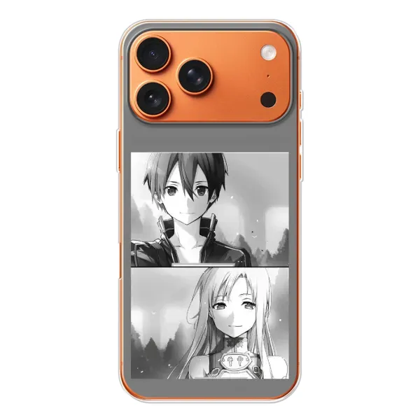 Чехол с рисунком «Кирито-Асуна» для Apple iPhone 18 Pro