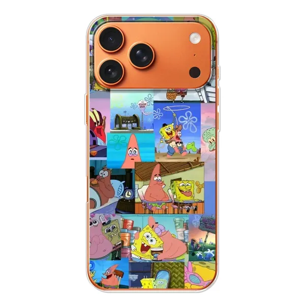 Чехол с рисунком «Комиксы Спанч Боб» для Apple iPhone 18 Pro